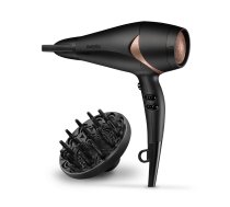 BABYLISS Hair Dryer D566E 2200 W, Number of temperature settings 3, Ionic function, Diffuser nozzle, Black/Bronze | D566E  | 3030050153194