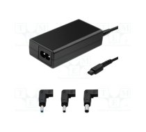 Power supply: switched-mode; 18.5VDC,19VDC; 3.33A; 65W; desktop | ZSI-51758  | 51758
