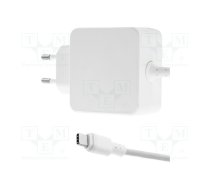 Power supply: switching; mains,plug-in; 5VDC,; 3A; 45W; Out: USB C | ZSI-50194 | 50194
