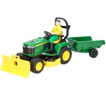 BRUDER John Deere Zāles traktors ar piekabi un dārznieku, 62104 | 4090102-0670  | 4001702621049