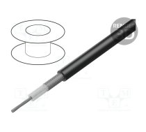 Wire: coaxial; RG58CU; stranded; Cu; PVC; black; 5mm; CPR: Eca | SIVA-RG58CU  | RG58CU