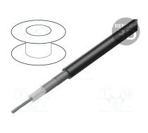 Wire: coaxial; RG223U; solid; Cu; LSZH; black; 5.4mm; CPR: Eca | SIVA-RG223U-ZH  | RG223U-ZH