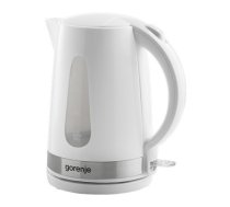 Gorenje | Kettle | K17WE | Electric | 2200 W | 1.7 L | Plastic + metal | 360° rotational base | White | K17WE  | 3838782089718