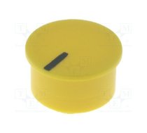 Cap; thermoplastic; push-in; Pointer: black; yellow | K85-YEL-L  | K85 CAPS YELLOW