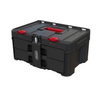 Toolbox KETER Stack'N'Roll (17210832/253384) 2 drawers Black | 253384  | 7290112636676 | NOPKTRSKR0058