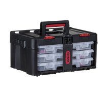 Toolbox KETER Stack'N'Roll (17210831/253380) with 3 organizers Black | 253380  | 7290112636652 | NOPKTRSKR0059