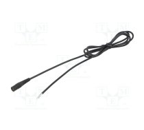 Cable; 1x0.75mm2; wires,DC 5,5/2,5 socket; straight; black; 1.5m | S25-TT-C075-150BK  | S25-TT-C075-150BK