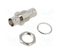 Adapter; BNC female,both sides; Insulation: POM; 50Ω; brass; 4GHz | 031-220N-RFX  | 031-220N-RFX