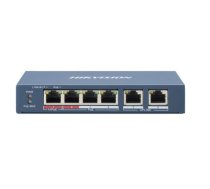 Hikvision DS-3E0106HP-E tīkla pārslēgs Nepārvaldīts Fast Ethernet (10/100) Power over Ethernet (PoE) Zils | DS-3E0106HP-E  | 301801345