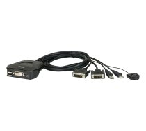 Aten 2-Port USB DVI Cable KVM Switch with Remote Port Selector | Aten | Remote Port Selector | 2-Port USB DVI Cable KVM Switch with Remote Port Selector | CS22D-A7  | 4719264640315