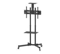 Manhattan TV & Monitor Mount, Trolley Stand, 1 screen, Screen Sizes: 37-65", Black, VESA 200x200 to 600x400mm, Max 40kg, LFD, Lifetime Warranty | 461238  | 766623461238 | TVAMNHUCH0012