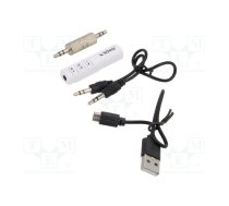 FM transmitter; white; Bluetooth 5.0; 15m; Charge time: 1h | SAVFMTRANSTR-11W  | TR-11W