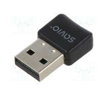 BT adapter; black; USB A; Bluetooth 5.0,USB 2.0; 30m; 3Mbps | SAVBT-050  | SAVBT-050