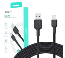 Cable Aukey CB-NAC2 USB-A to USB-C 1.8m (black) | AKAUKKUCBNAC2BL  | 689323785889 | CB-NAC2