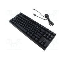 Keyboard; black; USB A,USB C; mechanical keyboard,RGB; 2000mAh | SAVGK-RAMPAGE-BR | RAMPAGE BROWN
