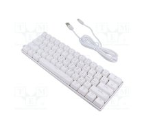 Keyboard; white; USB C; wired,US layout; mechanical keyboard,RGB | SAVGK-WHITEOUT-RD | SAVGK-WHITEOUT RED