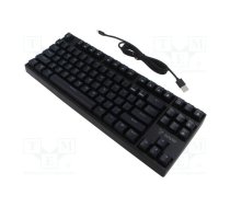 Keyboard; black; USB A,USB C; mechanical keyboard,RGB; 2000mAh | SAVGK-RAMPAGE-RD | RAMPAGE RED
