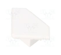 Cap for LED profiles; white; 45-ALU | K-C20124C10  | C20124C10