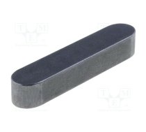 Parallel key; BN 870; DIN 6885; carbon steel; W: 4mm; H: 4mm; L: 25mm | B4X4X25/BN870  | 1317172