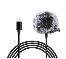 Puluz Jack Lavalier Wired Condenser Recording Microphone 1.5m USB-C | Type-C PU425 | PU425  | 5907489603362 | PU425