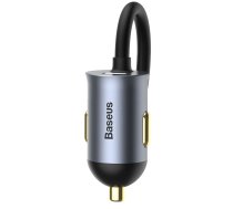Baseus Share Together car charger 2x USB | 2x USB Type C 120W PPS Quick Charge Power Delivery gray (CCBT-A0G) | CCBT-A0G  | 6953156206670 | 027586