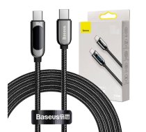 Baseus USB Type C cable - USB Type C 100W (20V | 5A) Power Delivery with display screen power meter 2m black (CATSK-C01) | CATSK-C01  | 6953156206595 | 028761