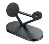 Acefast 15W Qi Wireless Charger for iPhone (with MagSafe), Apple Watch and Apple AirPods Stand Holder Magnetic Holder Black (E9 black) | E9  | 6974316281603 | 039350