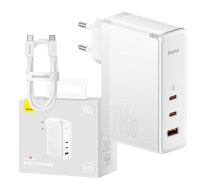 Baseus GaN5 Pro wall charger 2xUSB-C + USB, 140W (white) | CCGP100202  | 6932172610234