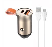 LDNIO C509Q USB, USB-C 30W Car charger + MicroUSB cable Cable | C509Q Micro  | 5905316142572 | C509Q Micro