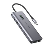 Adapter 12in1 | 12w1 Choetech HUB-M26 USB-C for USB-C + USB-A + HDMI + VGA + AUX + SD + TF (grey) (HUB-M26) | HUB-M26  | 6971824978292 | 045821