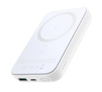 Joyroom power bank 10000mAh 20W Power Delivery Quick Charge magnetyczna wireless Qi charger 15W for iPhone MagSafe compatible white (JR-W020 white) | JR-W020  | 6941237166401 | JR-W020 white