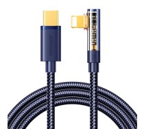 Cable / Kabel do USB-C Lightning Angle 20W 1.2m Joyroom S-CL020A6 (blue / niebieski) | S-CL020A6 1.2m Blue  | 6956116730185 | 044977