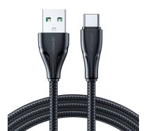 Joyroom USB - USB C 3A cable Surpass Series for fast charging and data transfer 0.25 m black (S-UC027A11) (S-UC027A11B1) | S-UC027A11B1  | 6956116701888 | S-UC027A11B1