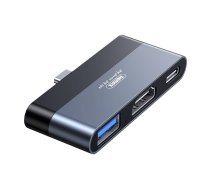 Docking Station Remax, RP-U15, USB, HDMI, USB-C (black) (RP-U15) | RP-U15  | 6954851242048 | 047761