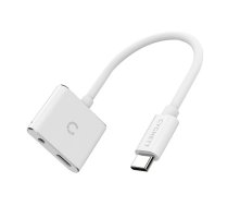 Adapter audio USB-C to mini jack 3.5mm i USB-C Cygnett Essential (white) (CY2866PCCPD) | CY2866PCCPD  | 0848116023021 | 049088