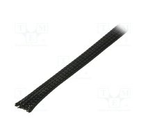 Polyester braid; ØBraid : 10÷27nom.15mm; polyester; black; L: 50m | BMGCP015MNE  | GCP015MNE