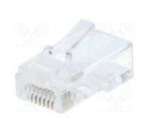 Connector: RJ45; plug; Cat 6; unshielded,pass through; 8p8c; male | LOG-MP0027 | MP0027