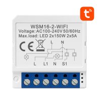 Smart Switch Module WiFi Avatto WSM16-W2 TUYA | WSM16-W2  | 6976037360131 | 047962