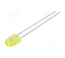 LED; oval; 5.2x3.8x7mm; yellow; 1600÷2500(typ)-4000mcd; 110/60° | N0Y37L55  | N0Y37L55