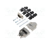 D-Sub; PIN: 9; plug; male; for cable; straight; soldering | MHDTPK9-DM9P-K  | MHDTPK9-DM9P-K