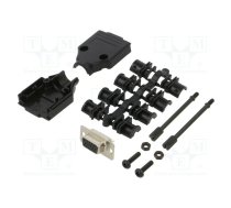 D-Sub HD; PIN: 15; plug; female; for cable; straight; soldering | MHDTPPK9HD15FSK  | MHDTPPK9HD15FSK