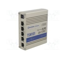 Switch PoE Ethernet; unmanaged; Number of ports: 5; 9÷30VDC; RJ45 | TSW101  | TSW101000000