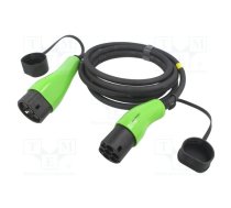 Charger: eMobility; 2x0.5mm2,3x6mm2; 7kW; IP65; Type 2,both sides | QOLTEC-52472  | 52472