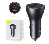 Baseus Golden Contactor Pro car charger, 2x USB-C, 1x USB, 65W (gray) | CGJP010013  | 6932172610289 | CGJP010013