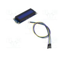 Display: LCD; alphanumeric; 16x2; blue; 87x32x13mm; LED; PIN: 4 | WSH-23991  | 23991