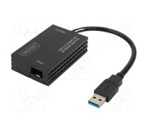 USB to Ethernet adapter; SFP x2,USB A plug; USB 3.0; black | DN-3026 | DN-3026