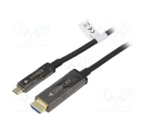Adapter; HDMI 2.0,optical; HDMI plug,USB C plug; 10m; black | AK-330150-100-S  | AK-330150-100-S