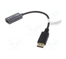 Adapter; DisplayPort plug,HDMI socket; 0.2m; black; black | AK-340415-002-S | AK-340415-002-S