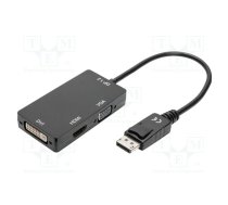 Converter; DisplayPort 1.2,HDMI 1.4; 0.2m; black | AK-340418-002-S  | AK-340418-002-S