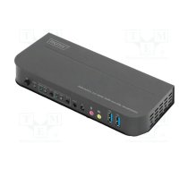 Device: KVM switch; HDCP 2.2,HDMI 2.0,USB 2.0,USB 3.0; black | DS-12874  | DS-12874